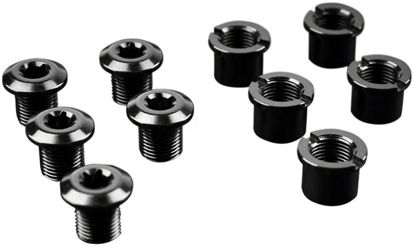 AbsoluteBLACK Chainring Bolt Set - Short Bolts And Nuts Set Of 5 1 AbsoluteBLACK Chainring Bolt Set - Short Bolts And Nuts Set Of 5